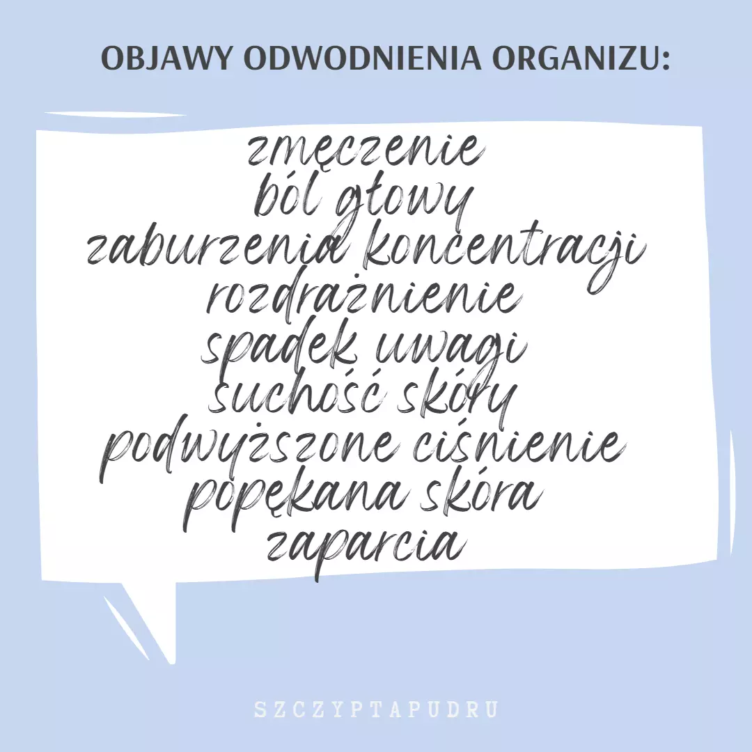 objawy odwodnienia