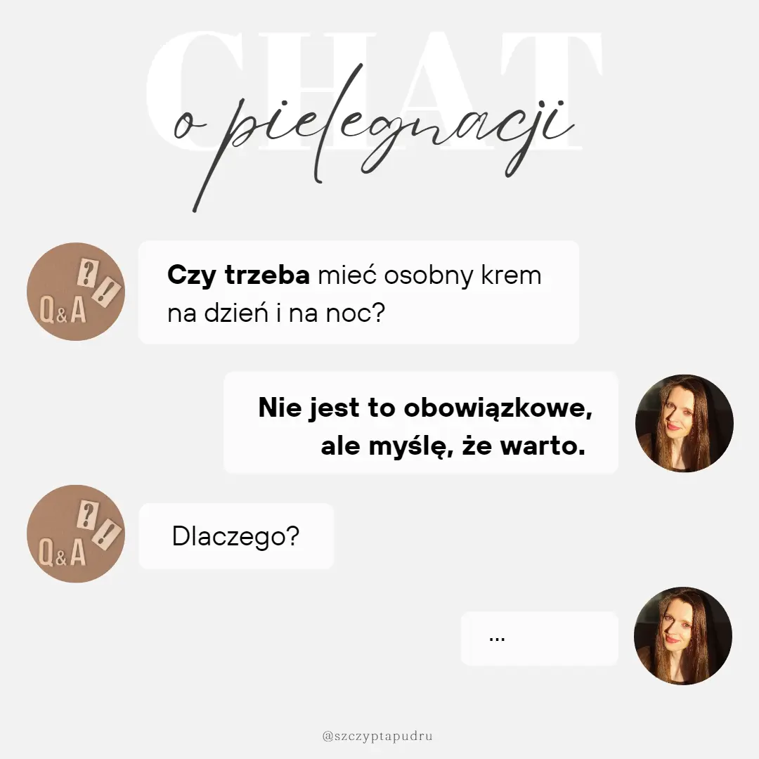 Czy trzeba mieć osobny krem na dzień i na noc