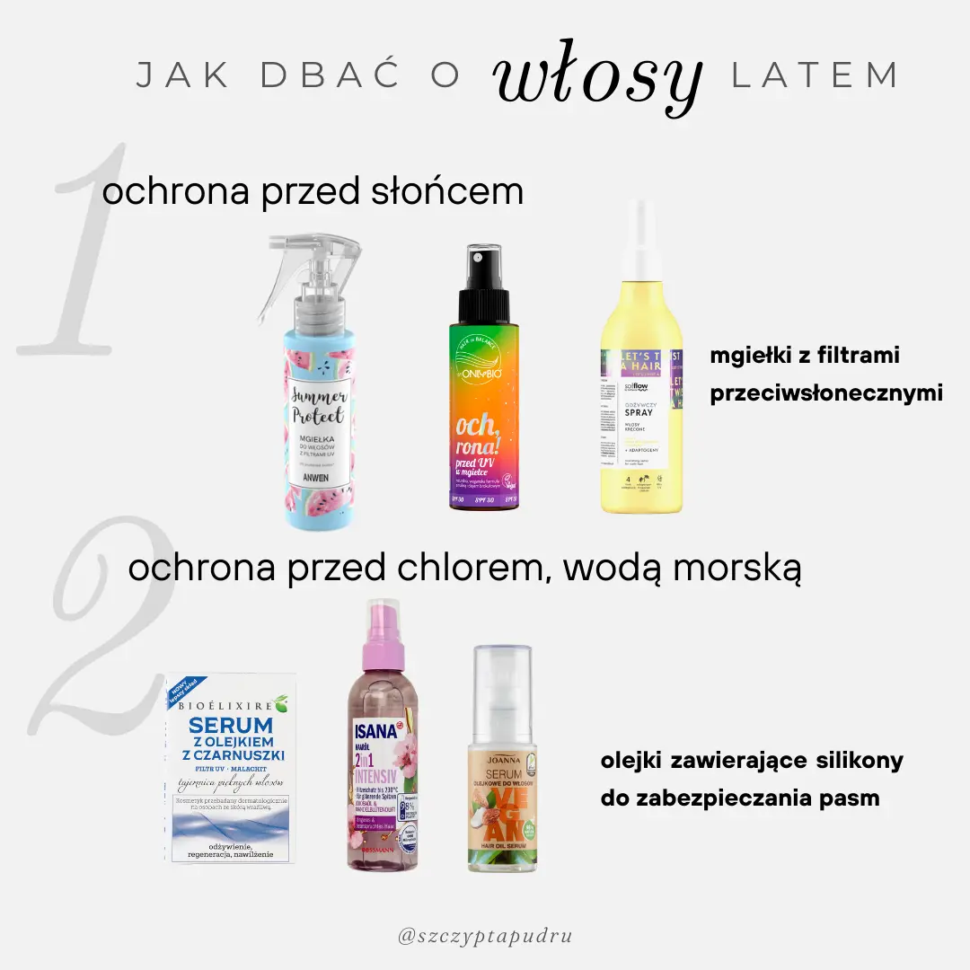 jak dbać o włosy latem 1