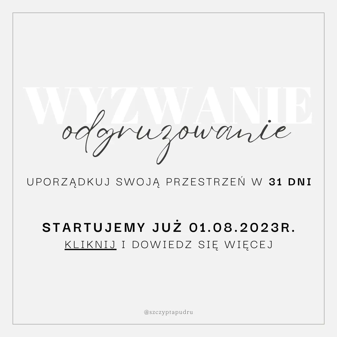 wyzwanie odgruzowanie